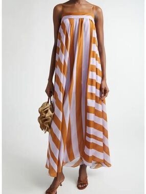 Zimmermann Indra Stripe Silk Maxi sold out Dress BNWT size 1
